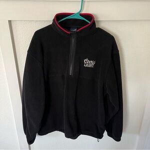 Vintage Coors Swingster Men's Large Fleece Quarter-zip Sweater.